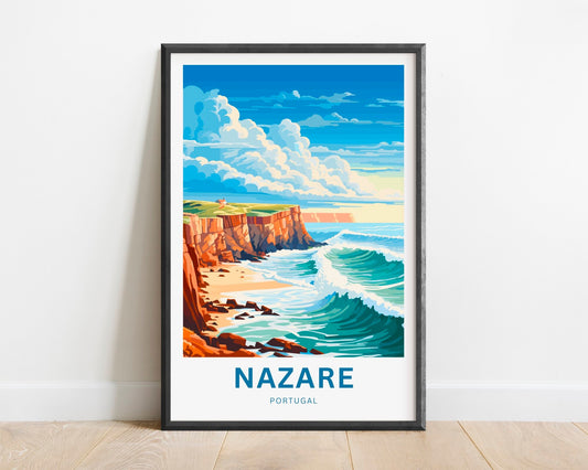 Nazare Travel Poster