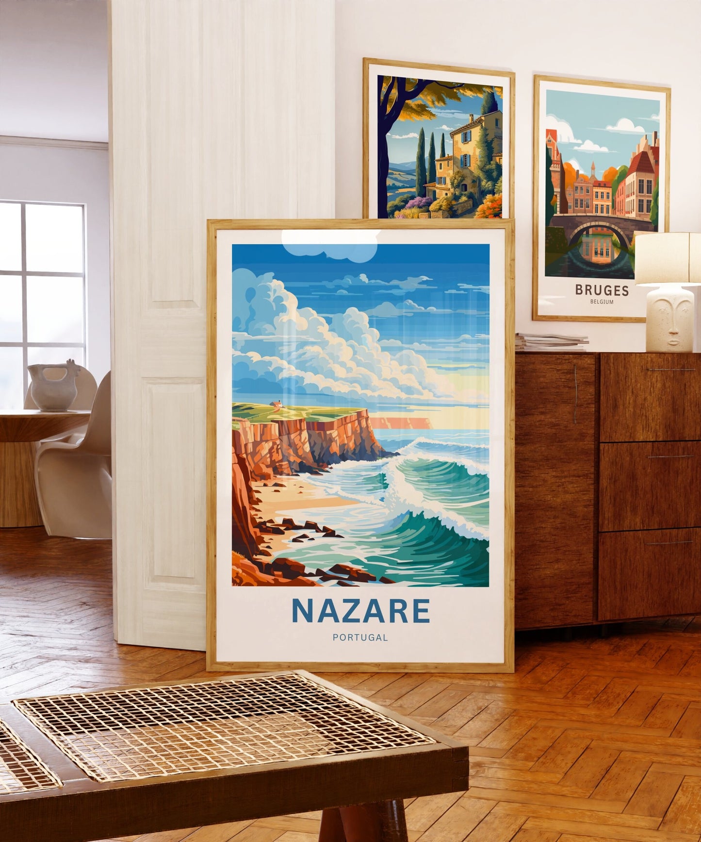 Nazare Travel Poster