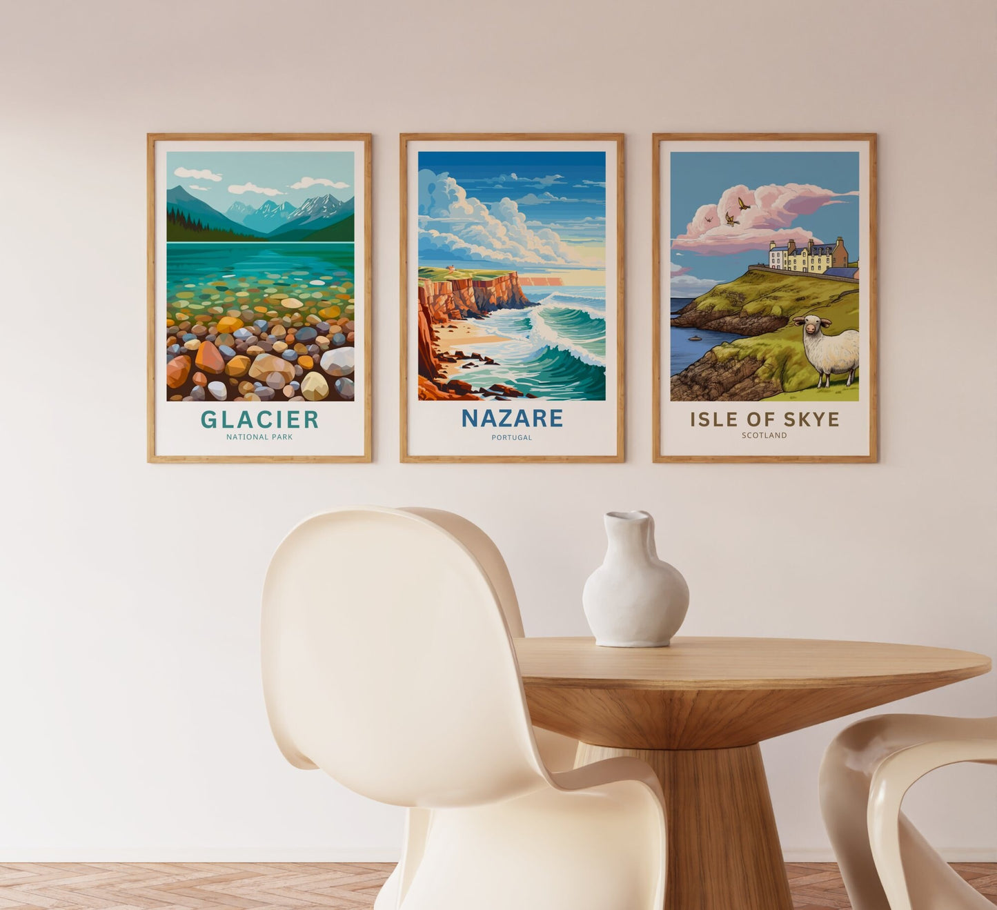 Nazare Travel Poster