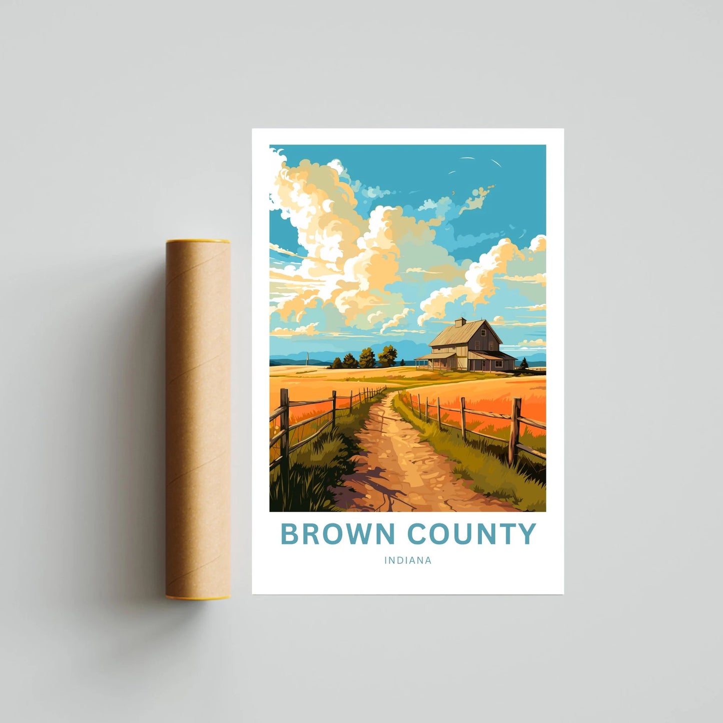 Brownsea County Travel Poster