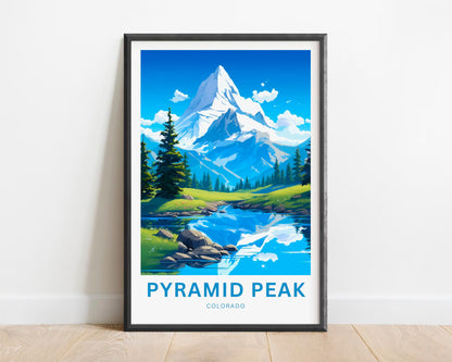 Pyramid Peak Travel Poster