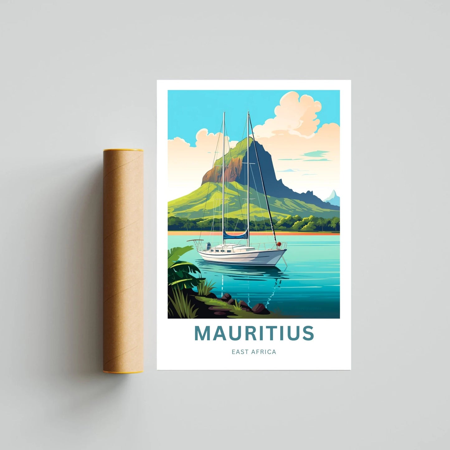 Mauritius Travel Poster