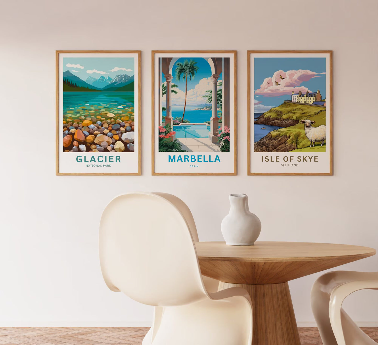 Marbella Beach Travel Poster