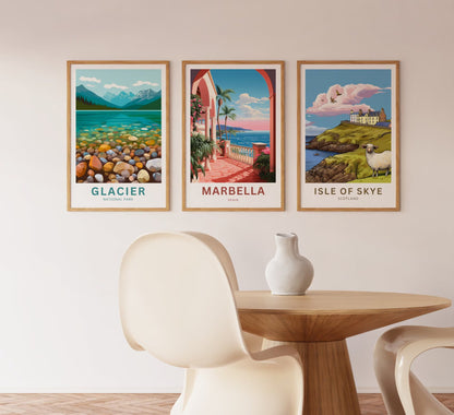 Marbella Beach Travel Poster