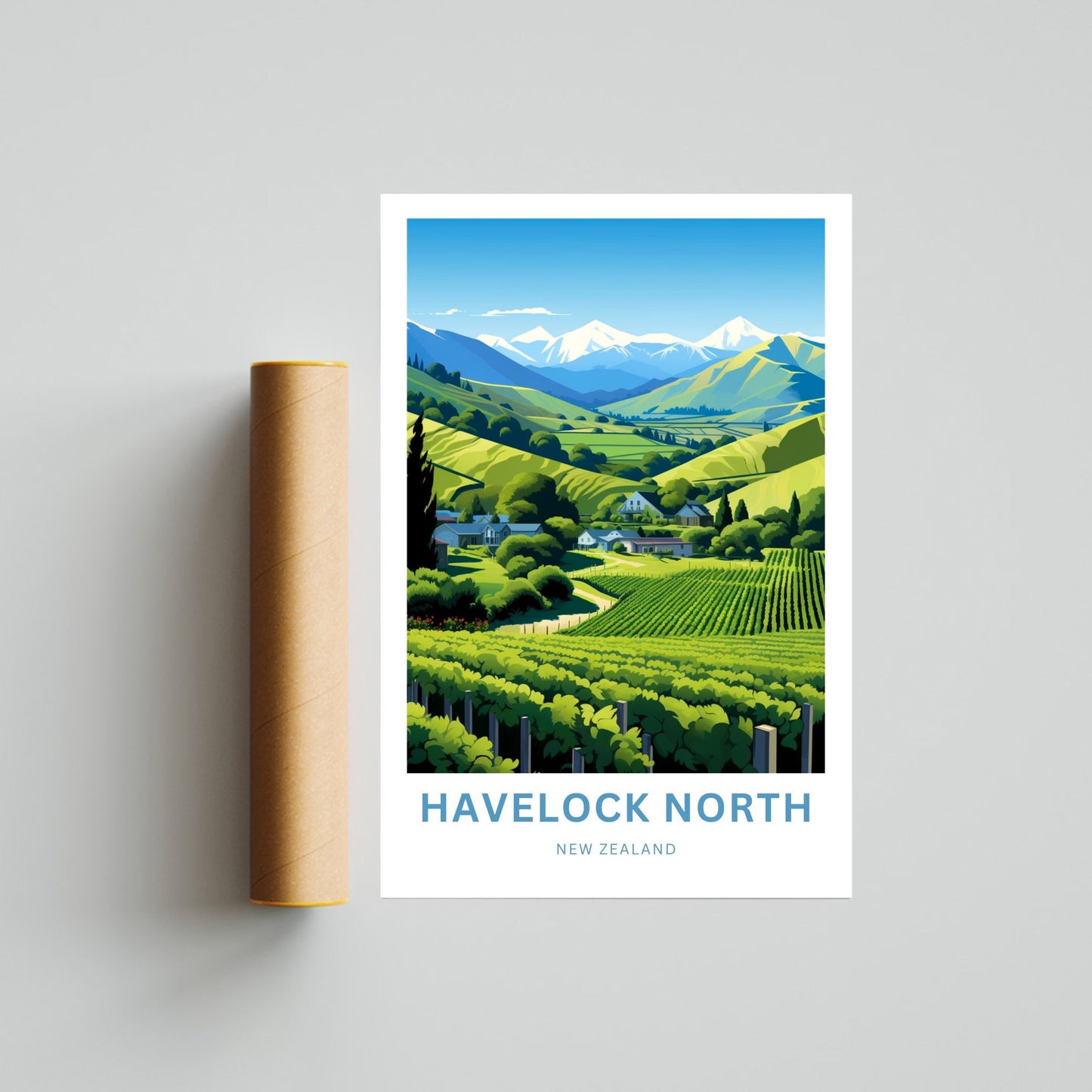 Havelock North Travel Poster