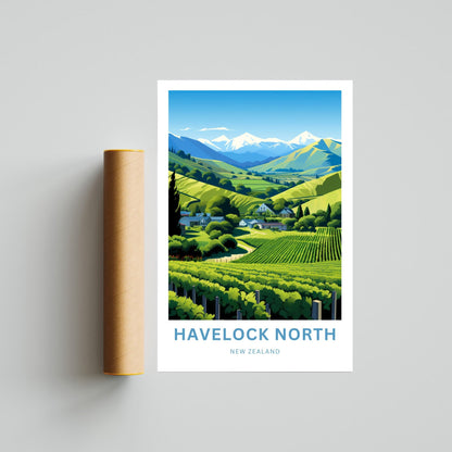 Havelock North Travel Poster