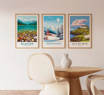 North Pole  Travel Poster