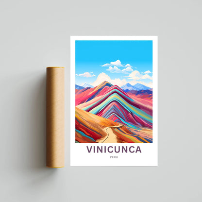 Vinicunca Travel Poster