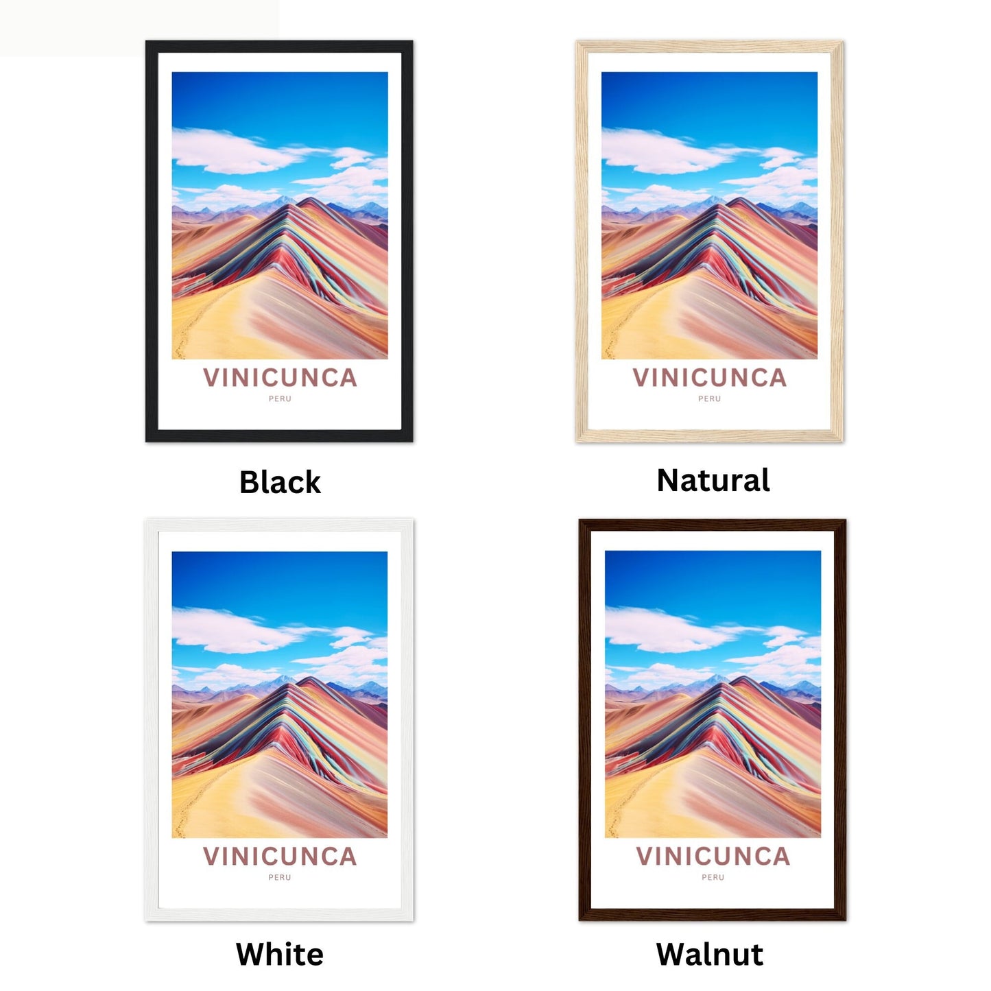 Vinicunca Travel Poster