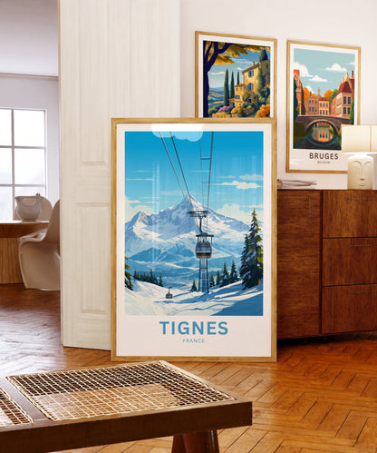 Tignes Travel Poster