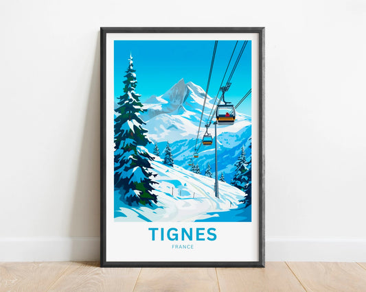 Tignes Travel Poster