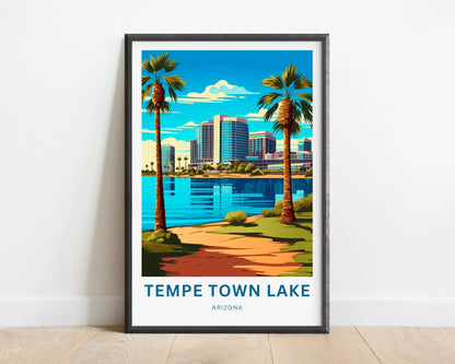 Tempe Town Lake Travel Poster