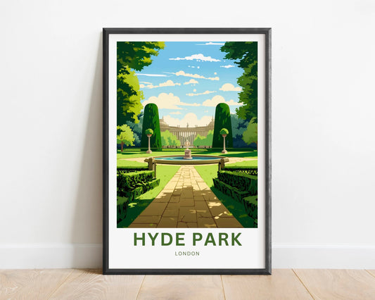 Hyde Park Travel Poster