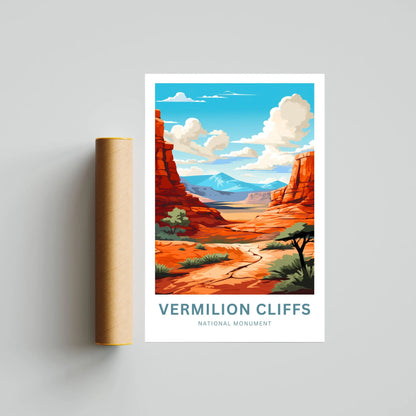 Vermilion Cliffs Travel Poster