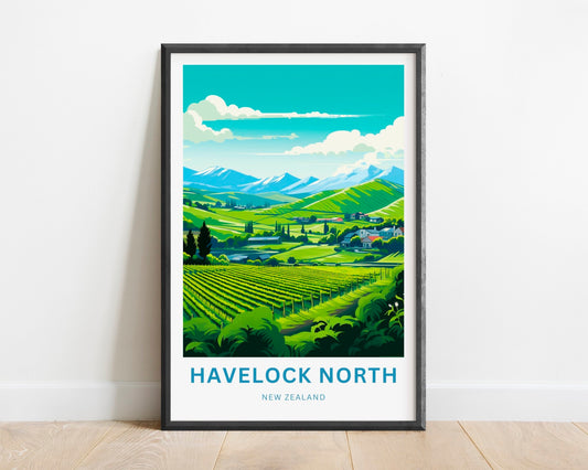 Havelock North Travel Poster