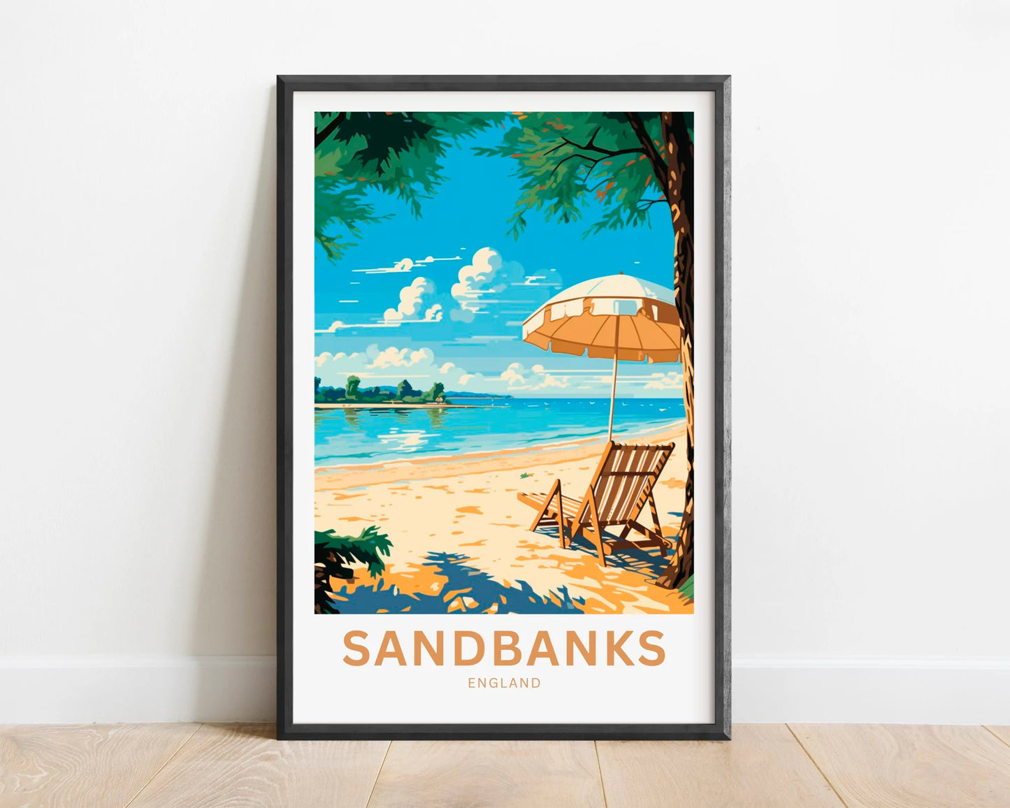 Sandbanks Travel Poster