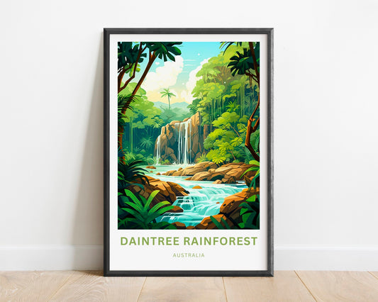 Daintree Rainforest Travel Poster