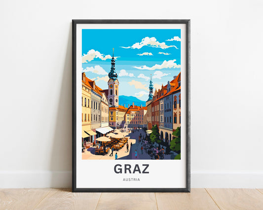 Graz Travel Poster