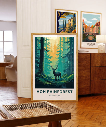 Hoh Rainforest Travel Poster