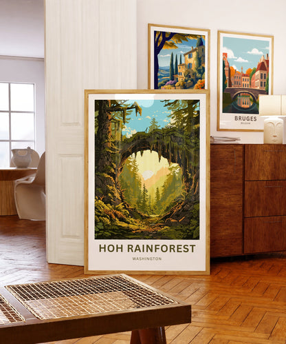 Hoh Rainforest Travel Poster