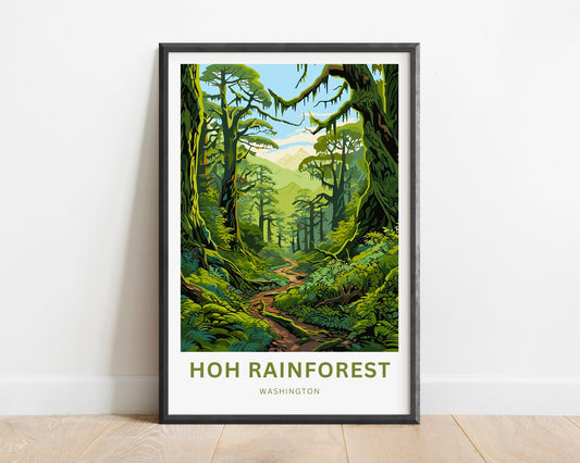 Hoh Rainforest Travel Poster
