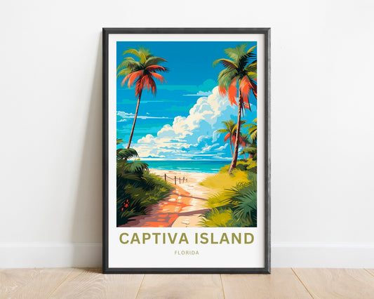 Captiva Island Travel Poster