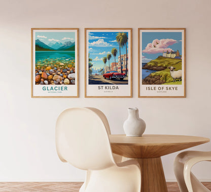 St Kilda Travel Poster