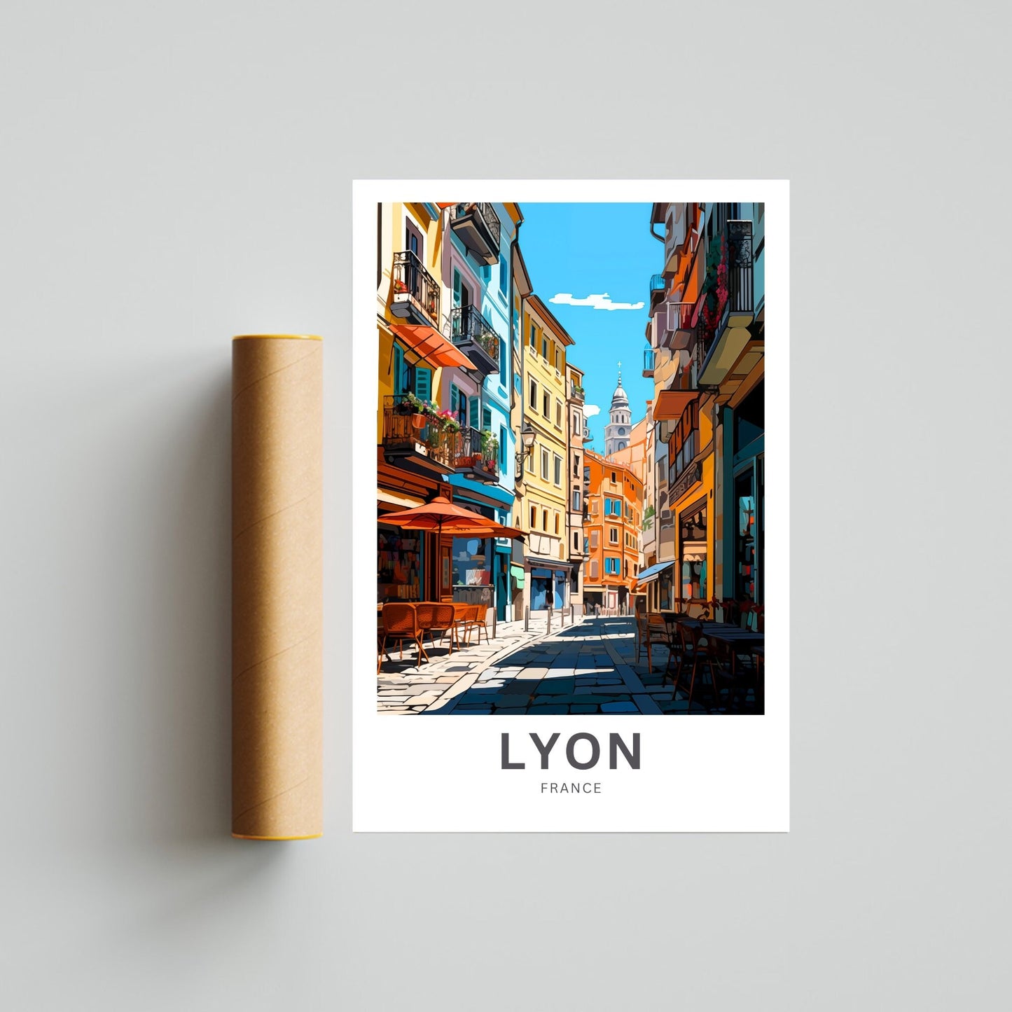 Lyon Travel Poster