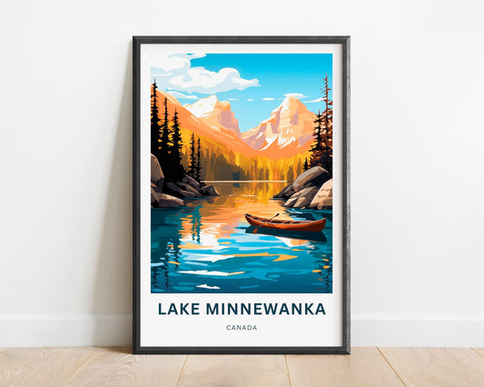 Lake Minnewanka Travel Poster