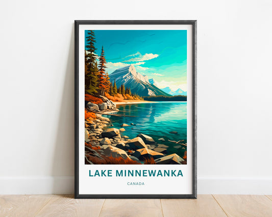 Lake Minnewanka Travel Poster