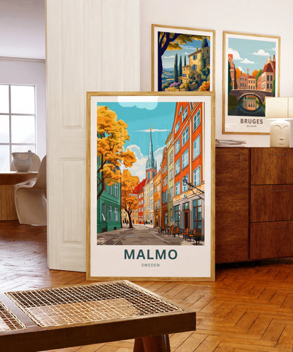 Malmo Travel Poster