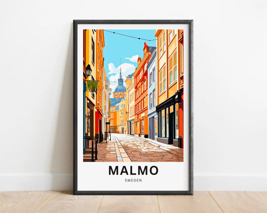 Malmo Travel Poster