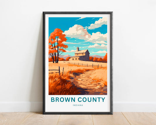 Brown County Travel Poster