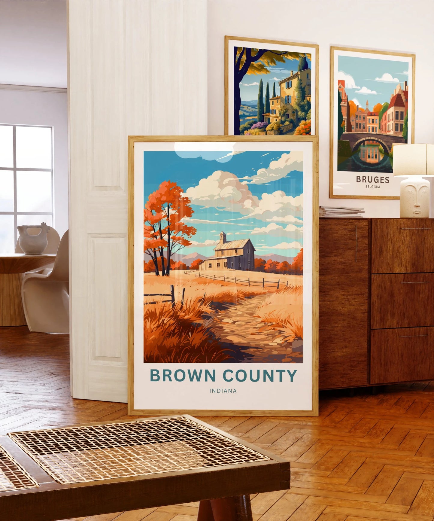 Brown County Travel Poster
