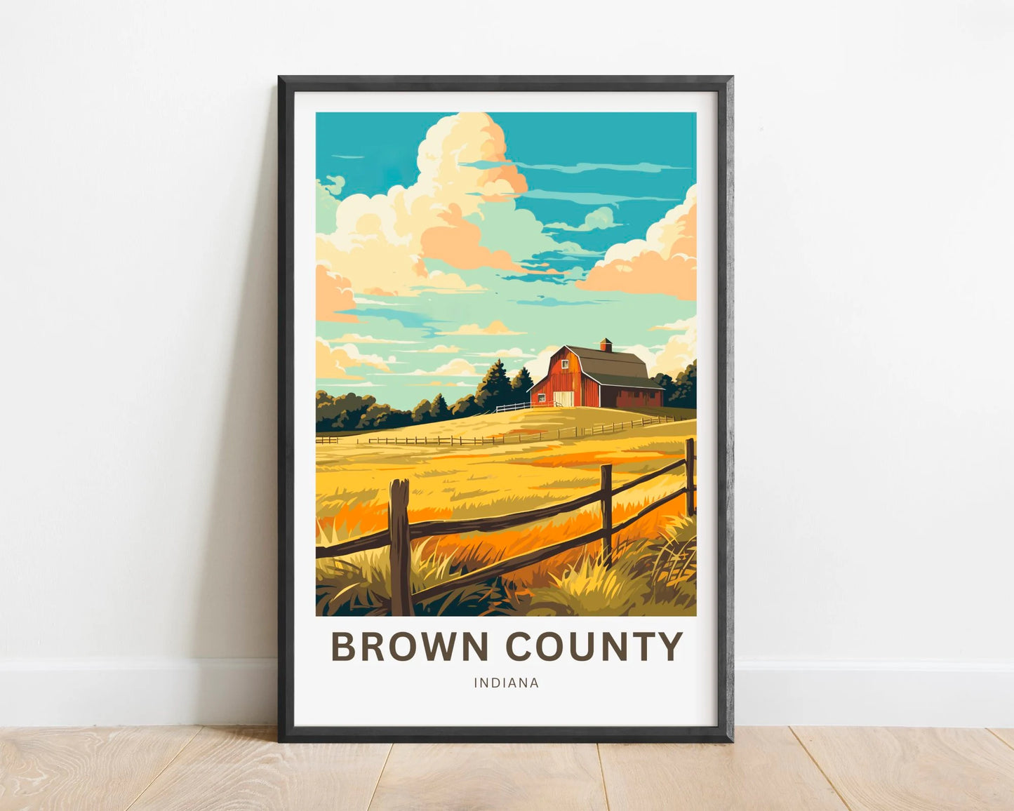Brown County Travel Poster
