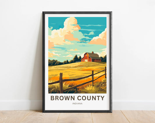 Brown County Travel Poster