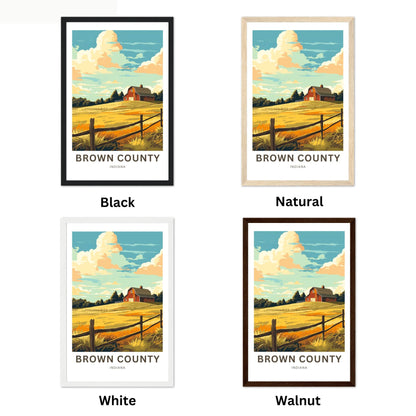 Brown County Travel Poster