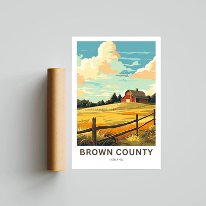 Brown County Travel Poster