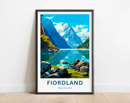 Fiordland Travel Poster