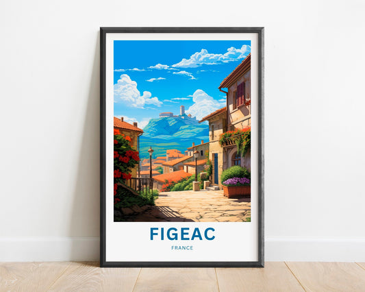 Figeac Travel Poster