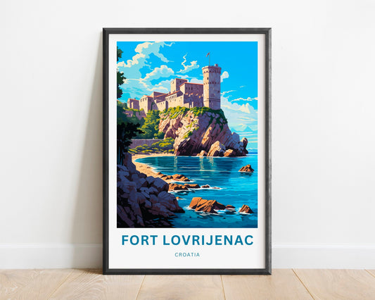 Fort Lovrijenac Travel Poster