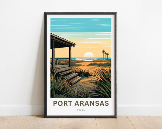 Port Aransas Travel Poster