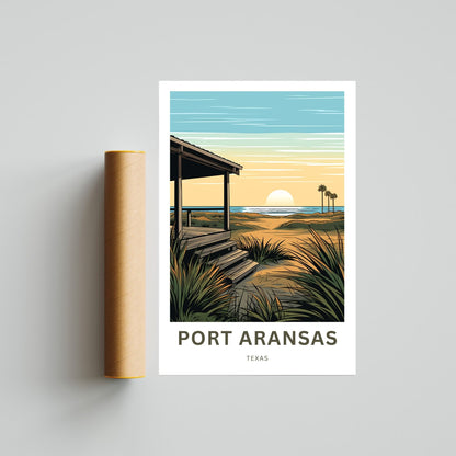 Port Aransas Travel Poster