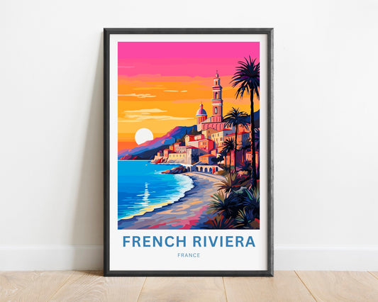 French Riviera Travel Poster