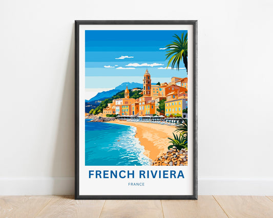 French Riviera Travel Poster
