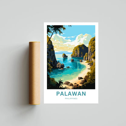 Palawan Travel Poster