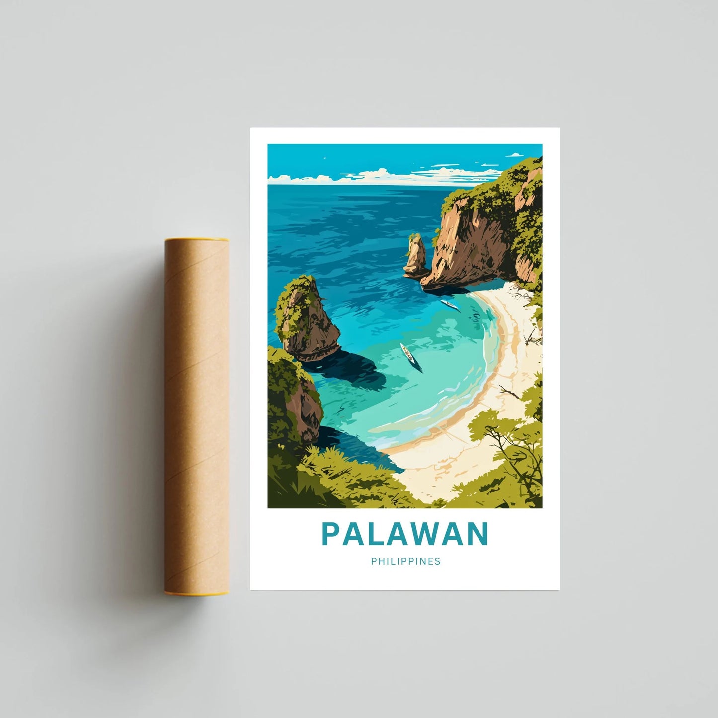 Palawan Travel Poster