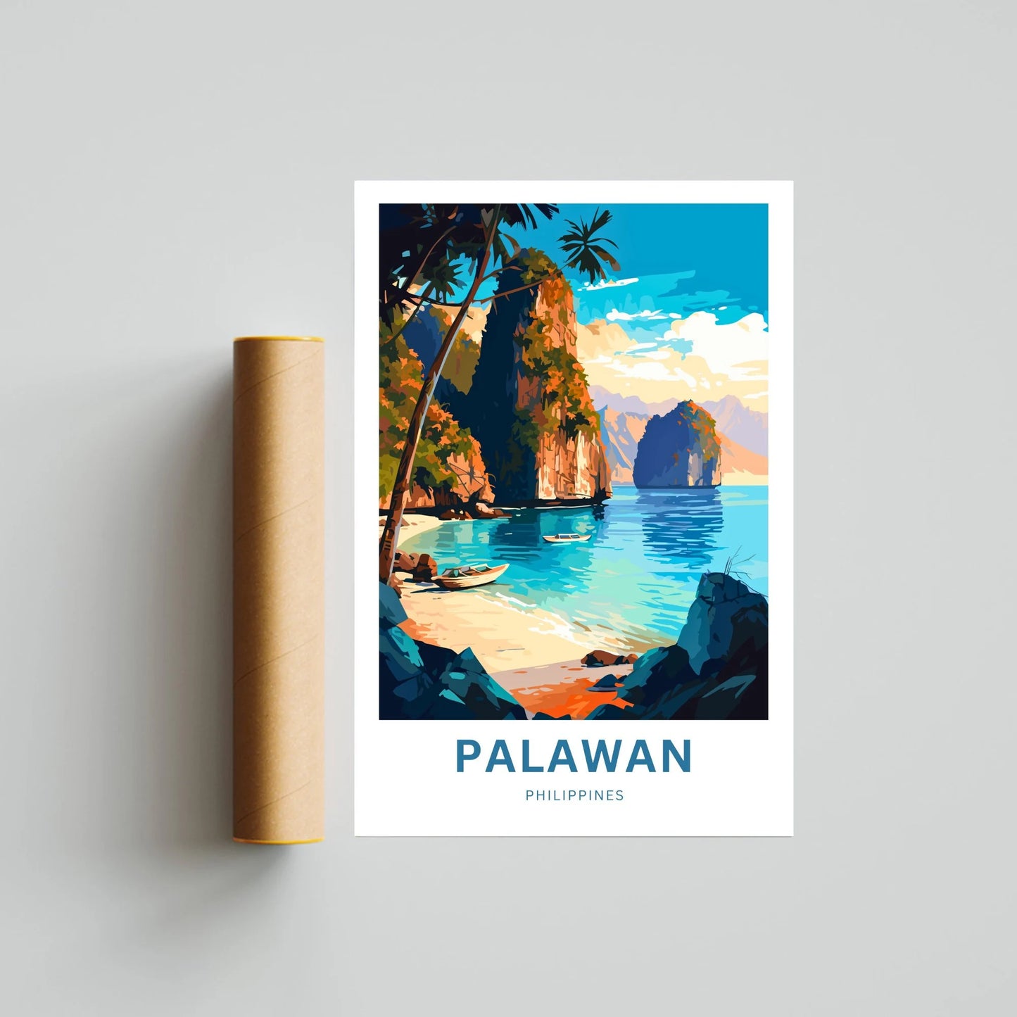 Palawan Travel Poster