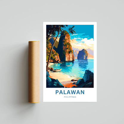 Palawan Travel Poster