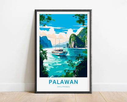 Palawan Travel Poster